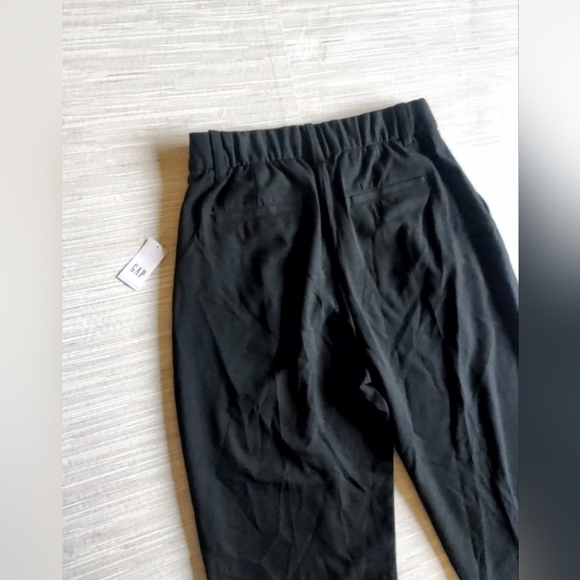 GAP 365 High Rise Pleated Tapered Ankle Trousers Black Pants 4 PETITE NWT RT$90 - Picture 13 of 15